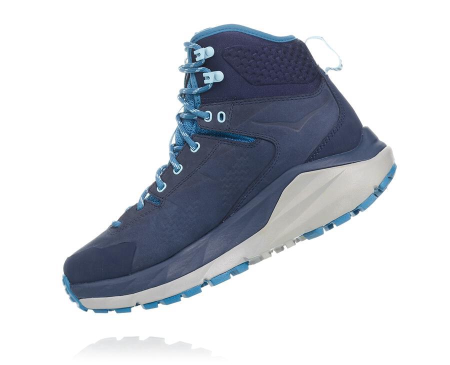 Botas De Montaña Hoka One One Mujer - Kaha Gore-Tex - Azul Marino - NKZ157304